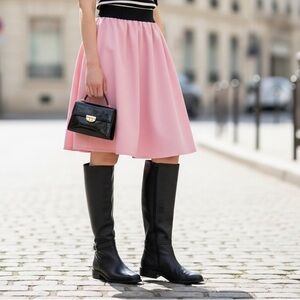 A. N. A. - Size 7 - Black Tall Boots - Buckle detail - FAIR CONDITION